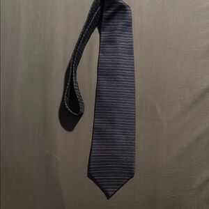 Striped Black and Gray Men's Tie